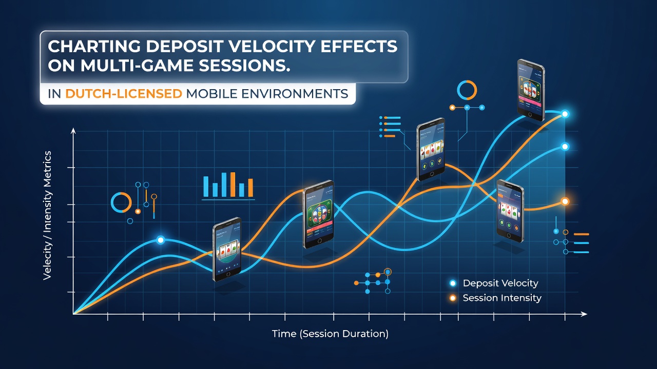 Grafiek die deposit velocity effecten toont in Nederlandse mobiele casino sessies