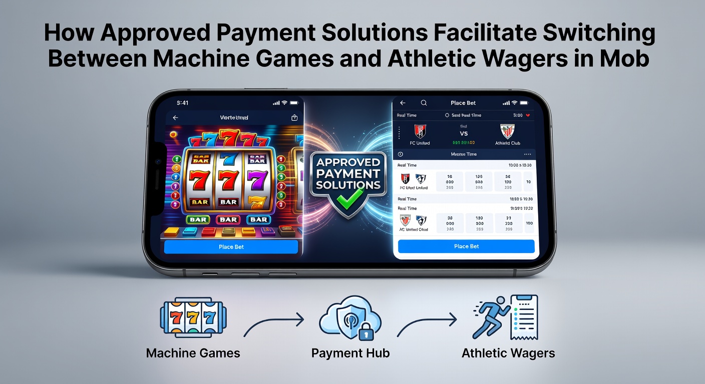 Gebruiker die schakelt tussen slots en sportweddenschappen op een mobiel apparaat met veilige betalingsintegratie