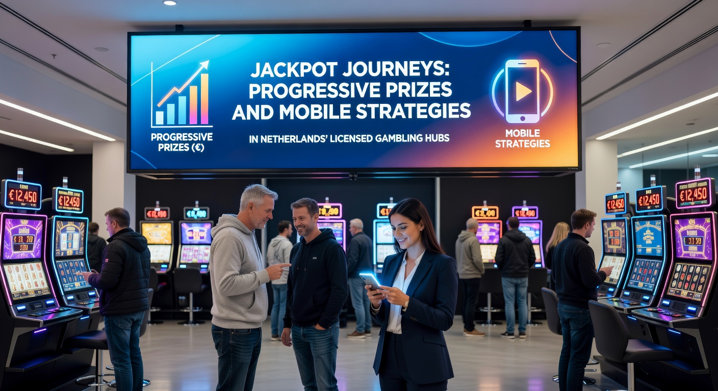 Mobiele interface van een progressief jackpotspel in een Nederlands online casino, met live jackpot-teller en touchscreen-bediening