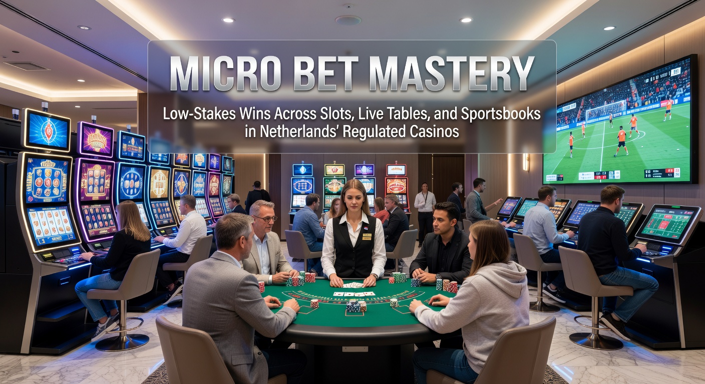 Speler plaatst micro-inzet op een slotmachine in een KSA-gelicentieerd Nederlands casino, met focus op low-stakes actie