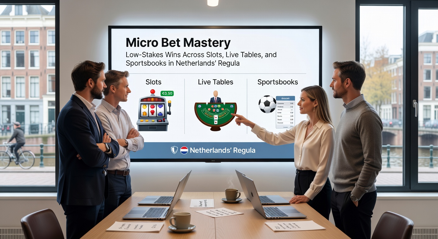 Live dealer tafel met micro-inzet op blackjack in een Nederlands gereguleerd online casino, spelers genietend van low-stakes spanning