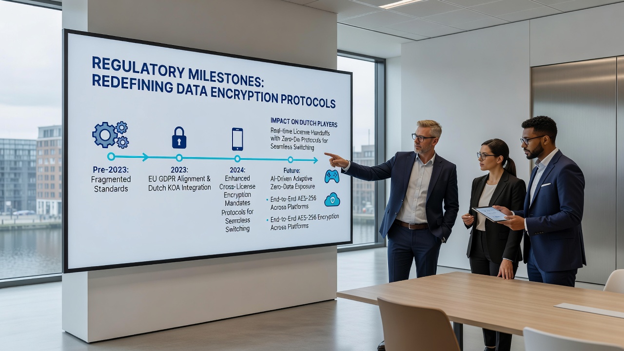 Visualisatie van beveiligde dataoverdracht tussen Nederlandse sportsbook en live tafel platforms