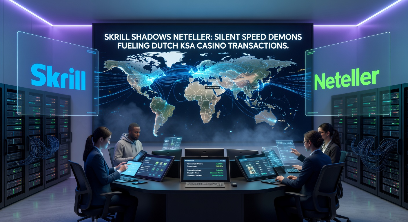 Vergelijkingstabel van Skrill versus Neteller transactiesnelheden en fees in KSA-casinos, met grafieken en icons