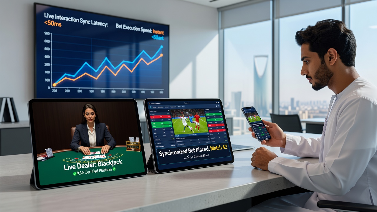 Gebruikers die realtime sportinzetten plaatsen terwijl ze deelnemen aan een live dealer poker sessie op een Nederlandse mobiele app