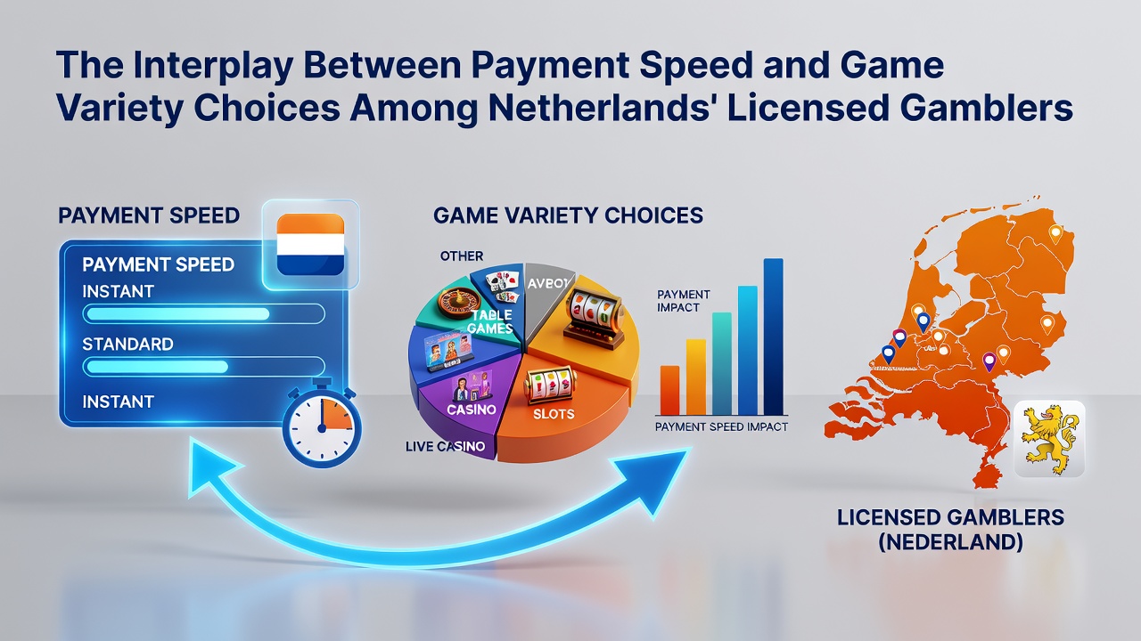 Grafiek die betalingsnelheid koppelt aan spelkeuzes in Nederlandse gokmarkt