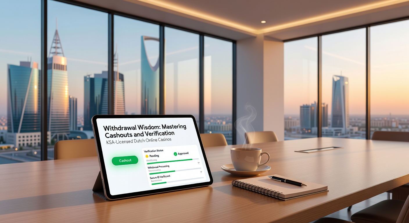 Grafiek met uitbetaalverwerkingstijden en verificatiestappen in Nederlandse KSA-casinos, inclusief tips voor snelle goedkeuring en cashout-successen